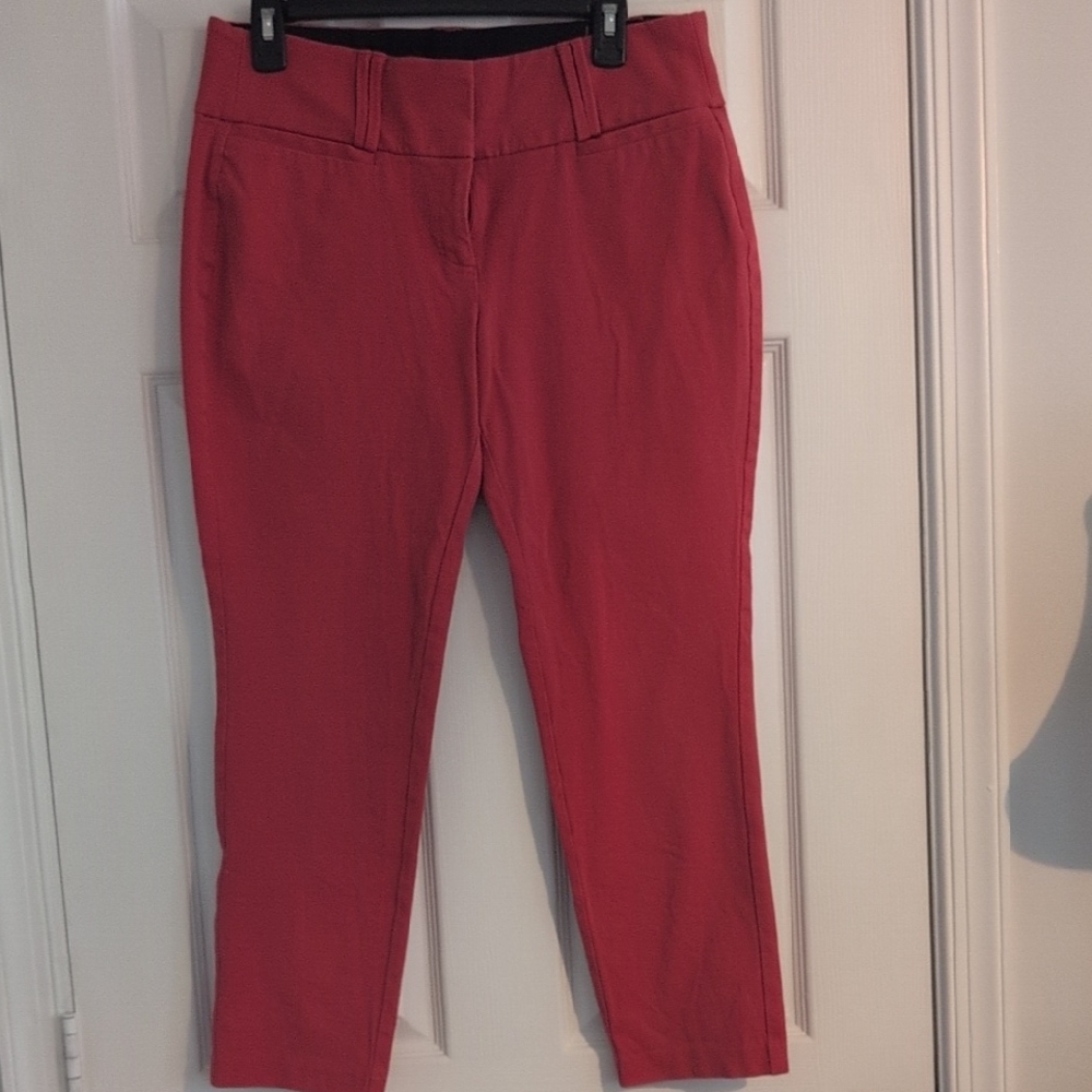 Red Cropped Pants